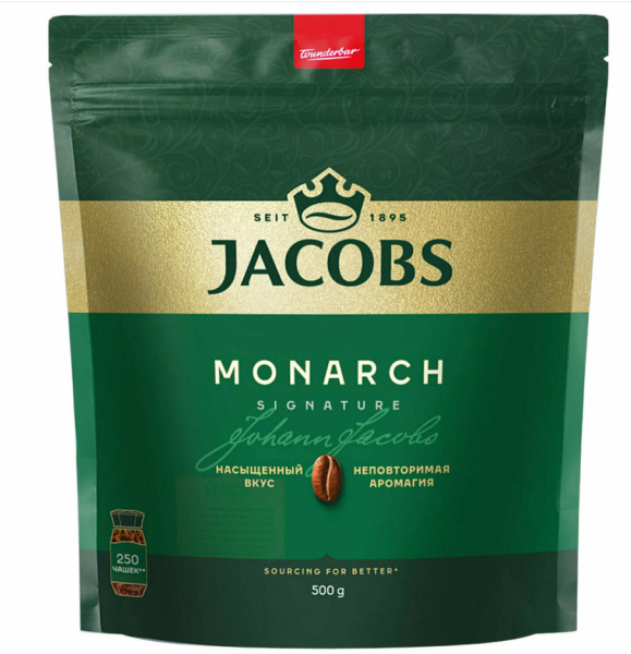 Кофе растворимый  Monarch 500 гр. (пакет) в магазине ТеаКофее, фото