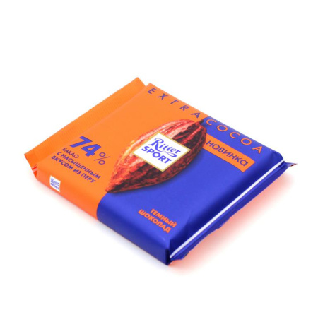 Шоколад Ritter Sport Extra Cocoa 74 % какао с насыщенным вкусом из Перу 100 гр. 