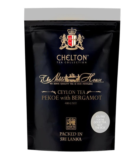 Чай Chelton The Noble House Super Pekoe черный с бергамотом 400 гр. (м/у) в магазине ТеаКофее Чай Chelton The Noble House Super Pekoe черный с бергамотом 400 гр. (м/у) в магазине ТеаКофее, фото