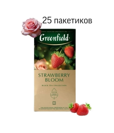 Чай Greenfield Strawberry Bloom 25 пакетиков