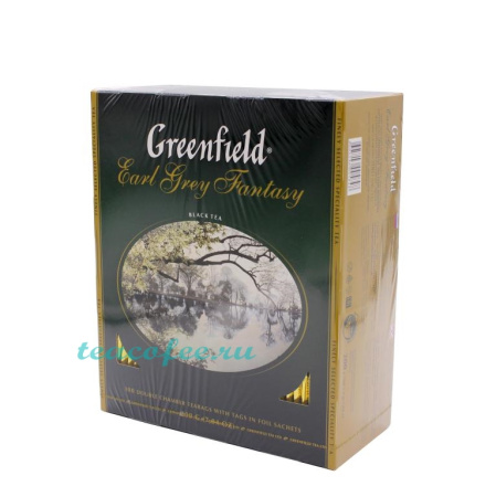 Чай Greenfield Earl grey fantasy 100 пакетиков 