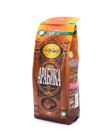 Кофе в зернах Московская кофейня на паяхъ Арабика 250 гр. 