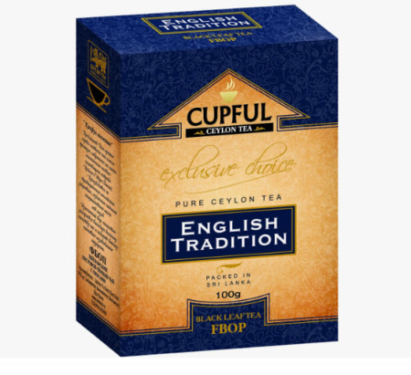 Чай Cupful English Tradition FBOP черный 100 гр. (картон)
