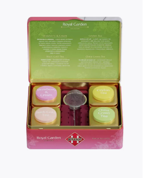 Чай Hilltop шкатулка " Цветочное письмо " 50гр.+50гр.+50гр.+50гр. в магазине ТеаКофее, фото