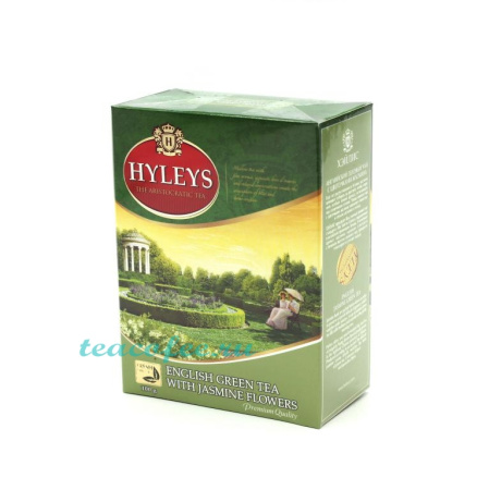 Чай Hyleys English Green Tea With Jasmine Flowers зеленый 100 гр. 