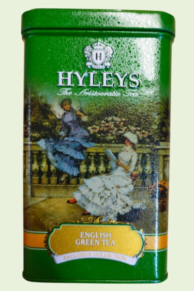 Чай Hyleys English Green Tea зеленый 100 гр. (ж/б) в магазине ТеаКофее, фото