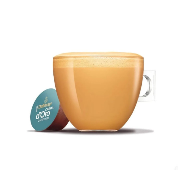 Кофе в капсулах Nescafe Dallmayr Crema d'Oro Caffe Latte, 16 капсул в магазине ТеаКофее, фото