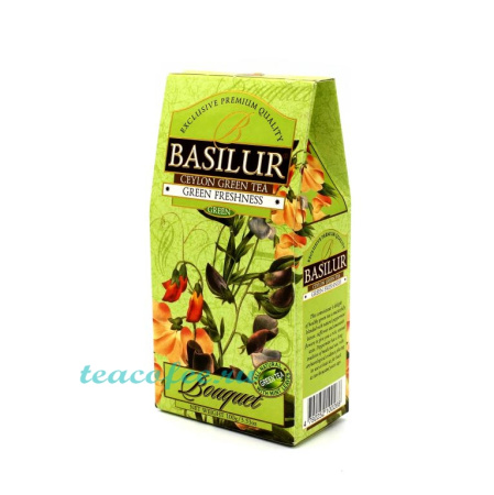 Чай Basilur Green Freshness (Зеленая Свежесть) зеленый 100 гр. 