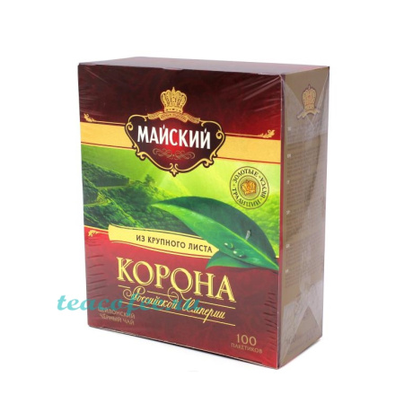 Чай Майский Корона Российской Империи 100 пакетиков 
