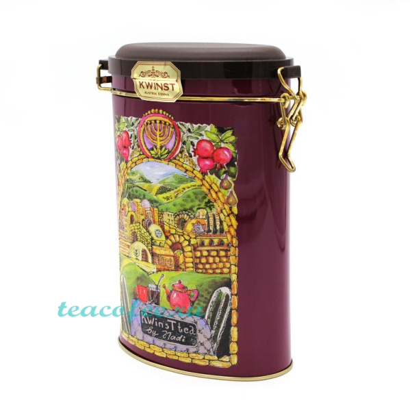 Чай Kwinst Термос Овал (Старый город) черный 150 гр. (ж/б) в магазине ТеаКофее Чай Kwinst Термос Овал (Старый город) черный 150 гр. (ж/б) в магазине ТеаКофее, фото