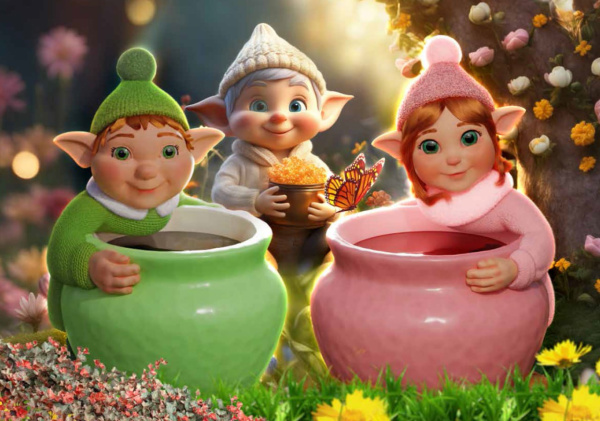 Чай Hilltop Подарок Цейлона конфетница Эльф чайная фея, 30 гр в магазине ТеаКофее, фото